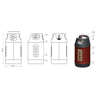 Kompozitna plinska boca 10kg gasna oprema Gasko beograd